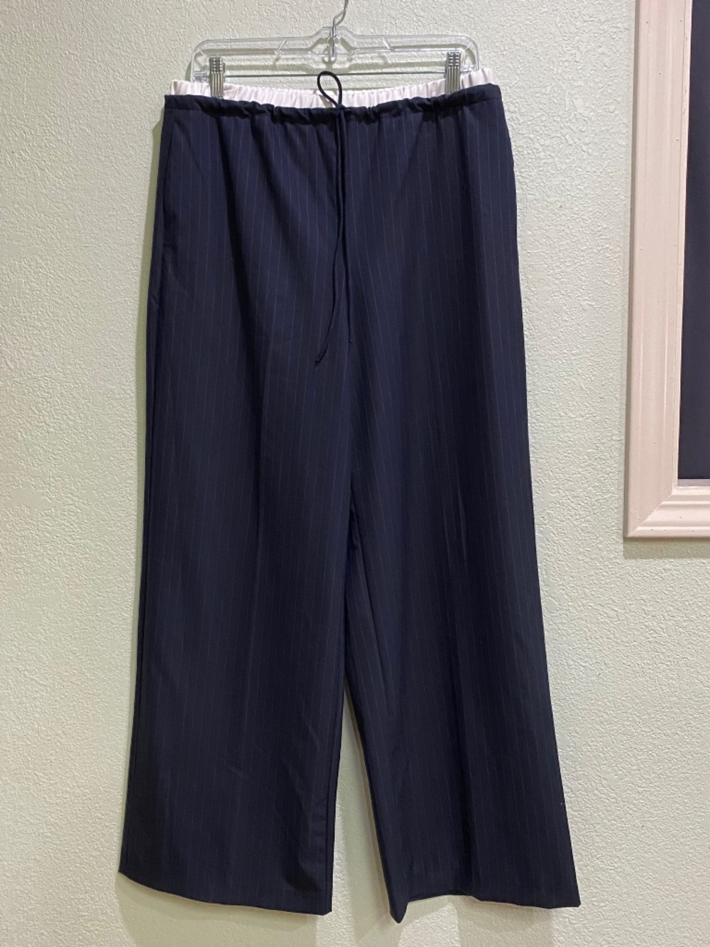 Zara Combo Pinstripe Boxer Pants - Picture 5 of 8